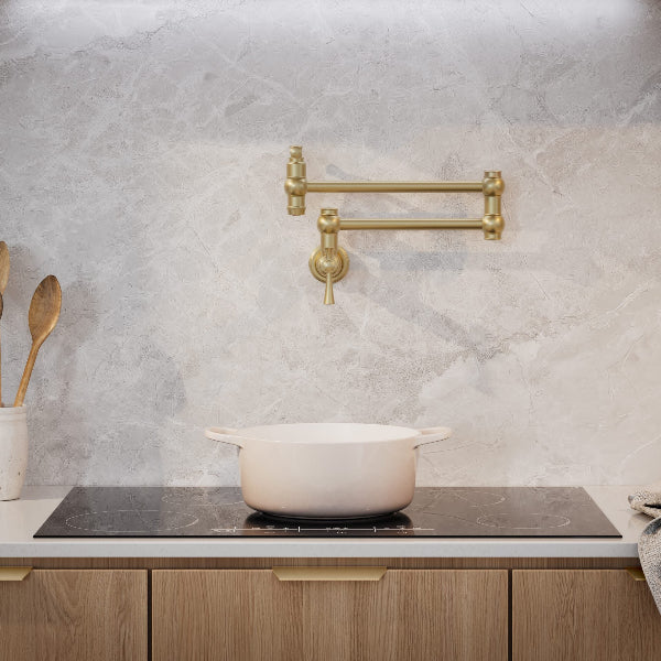 Phoenix Cromford Pot Filler, Brushed Gold image