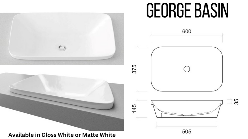 Manhattan 750mm Wall Hung Vanity with Above or Under Counter Basin