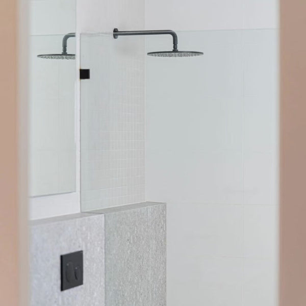Nero 250mm Round Brass Shower Head Gunmetal Grey // NRROA1001GM