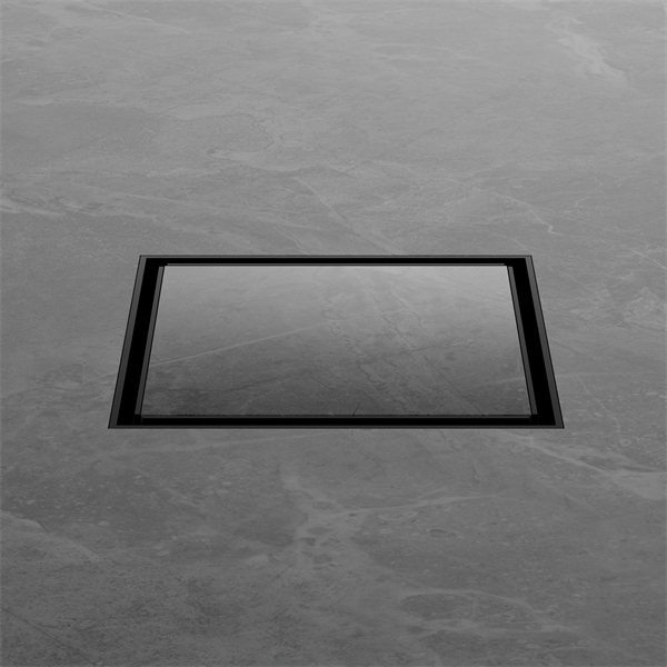 Nero Tile Insert Floor Waste (50mm/100mm Outlet Options) - Matte Black