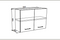 Modular Laundry 900mm Top Cabinet - 2 Doors