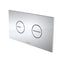 Caroma Invisi Series II® Round Dual Flush Plate & Buttons 237010