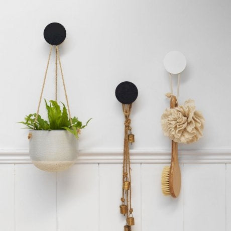 Clark Round Wall Hook Matte Black Bathware Direct