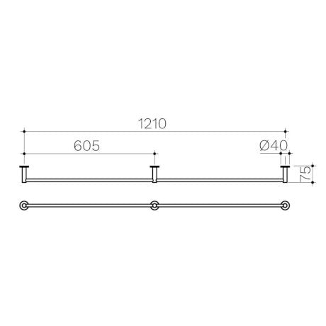 Clark towel rail cheap