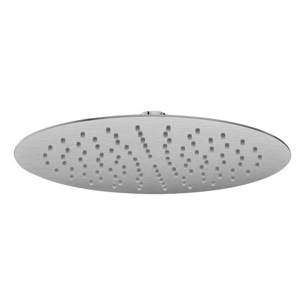 Ash Round 250mm Stainless Steel Shower Head, Brushed Nickel