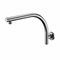 Haze Round Curved Fixed Shower Arm, Brushed Nickel
