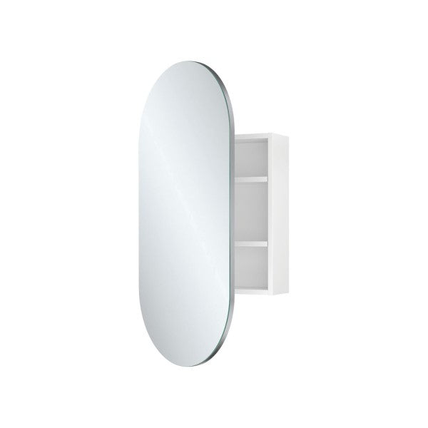 Fienza Pill Mirror Cabinet 450 x 900mm White Bathware Direct