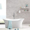 Indulgence Acrylic Freestanding Bath, White Gloss 1800mm