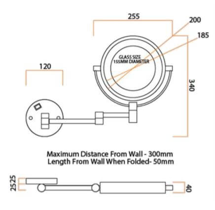 8x magnifying mirror with light cheap