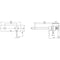 Phoenix Vivid Slimline Oval Wall Basin Mixer Set 175mm - Matte Black