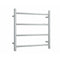 Thermorail Straight Round 550mm x 550mm Heated Ladder Towel Rail - Brushed SRB2512