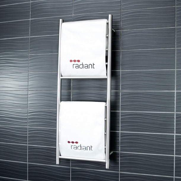 Radiant BRU-RTR430 Heated Ladder 430x1100, Satin Brushed – Bathware Direct
