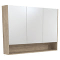 Fienza 1200mm Mirror Cabinet with Undershelf - Scandi Oak