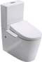 Rimless Toilet with Lafeme Smart Electric Toilet Bidet Seat Medina-Luna