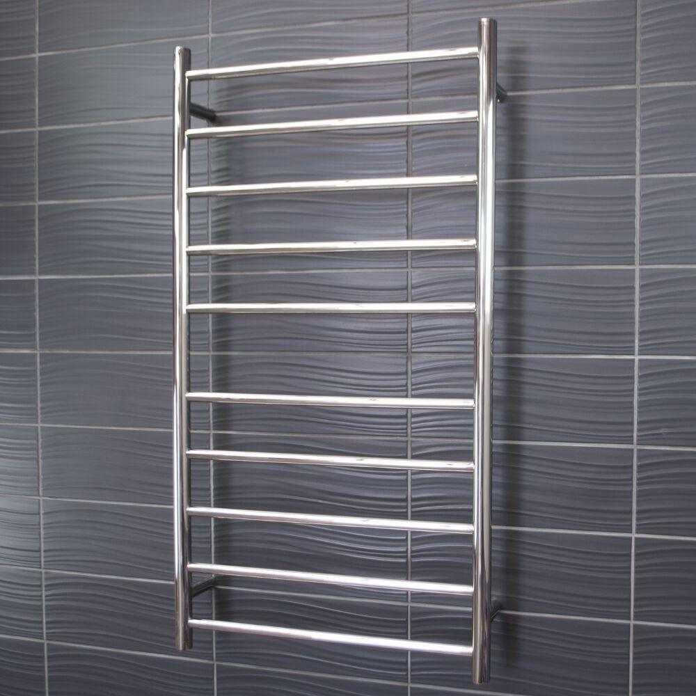 Radiant RTR02 Round Heated Ladder - 600 x 1100, Polished – Bathware Direct