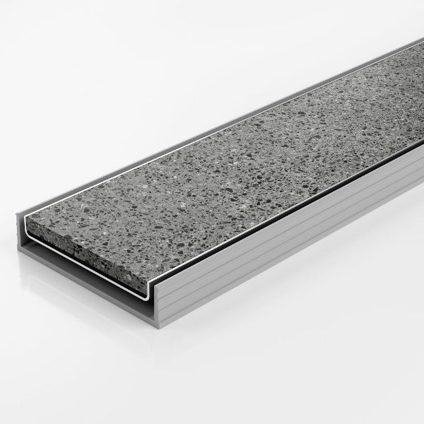 Stormtech 100mm Tile Insert 316SS With UPVC Channel & Fittings - Up To 900mm image