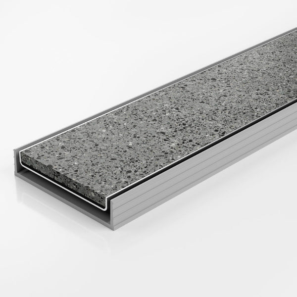 Stormtech 100mm Tile Insert 316SS with uPVC Channel & Fittings - Up To 1200mm image