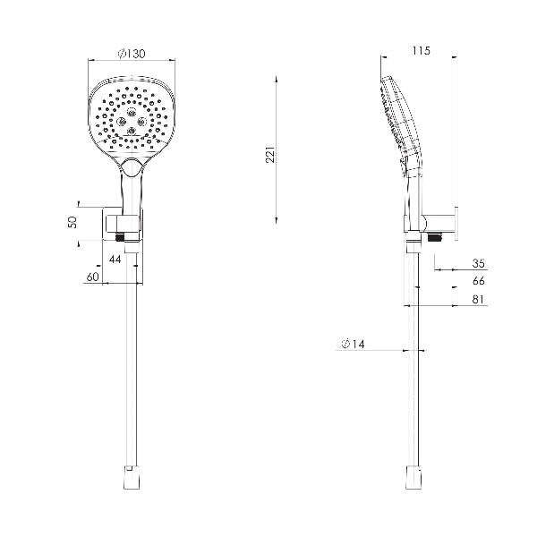 Phoenix Nuage Hand Shower, Matte White image