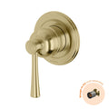 Phoenix Cromford SwitchMix Shower / Wall Mixer Fit-Off Kit, Brushed Gold image