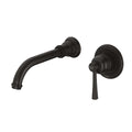 Phoenix Cromford SwitchMix Wall Basin / Bath Mixer Set Matte,  Black image