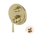 Phoenix Cromford SwitchMix Shower / Bath Diverter Mixer Fit-Off Kit, Brushed Gold image