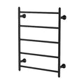 Phoenix Cromford 134-8750-10 Heated Towel Ladder 550mm x 750mm, Matte Black image
