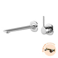 Phoenix Vask SwitchMix Wall Basin / Bath Mixer Set 200mm Pin Up Fit-Off Kit, Chrome image