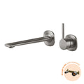 Phoenix Vask SwitchMix Wall Basin / Bath Mixer Set 200mm Pin Up Fit-Off Kit, Brushed Carbon image