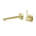 Phoenix Vask SwitchMix Wall Basin / Bath Mixer Set 200mm Pin Up, Brushed Gold image