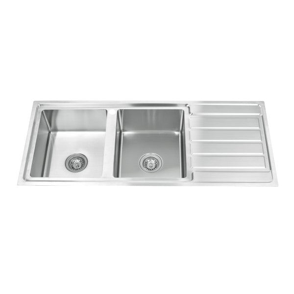 Lineare 1200mm Double Bowl Sink, 1th