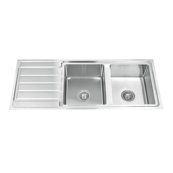 Lineare 1200mm Double Bowl Sink, 1th