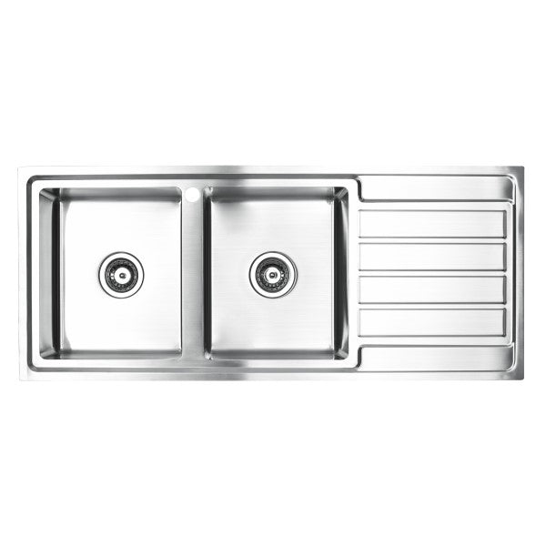 Lineare 1200mm Double Bowl Sink, 1th