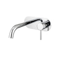 Franz Artline Wall Basin/Bath Mixer - Chrome - Rectangle Cover Plate And Spout (Trim Kit Only) image