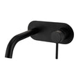 Franz Artline Wall Basin/Bath Mixer - Matte Black - Rectangle Cover Plate And Spout (Trim Kit Only) image