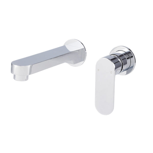 Spectra Wall Basin/Bath Mixer 180mm Spout - Chrome - Separate Back Plates (Trim Kit only)