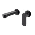 Spectra Wall Basin/Bath Mixer 180mm Spout - Matte Black - Separate Back Plates (Trim Kit only)