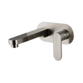 Spectra Wall Basin/Bath Mixer 180mm Spout - Brushed Nickel with Oval Backing Plate  (Trim Kit only)