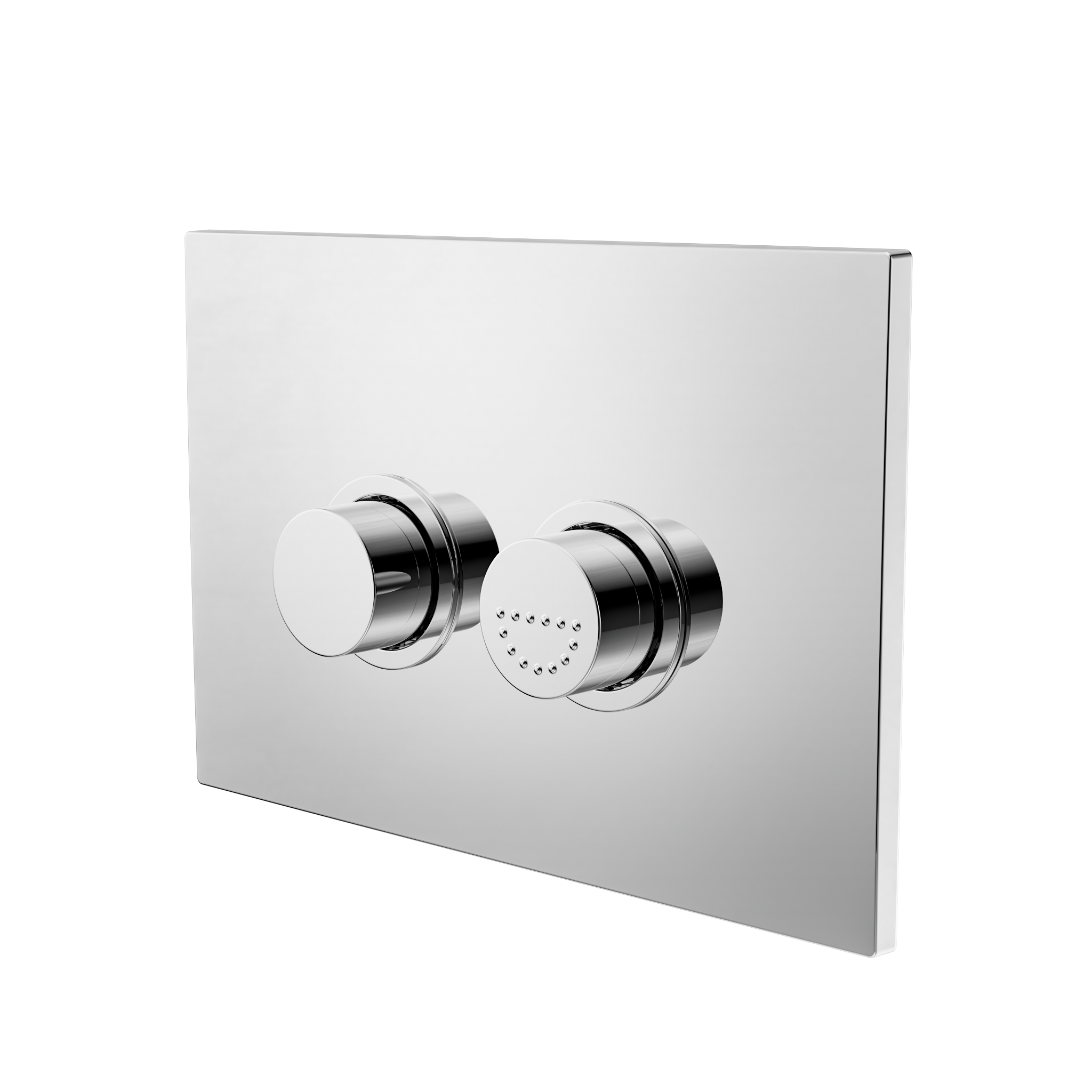 Care+ R&T Raised Pneumatic Button Chrome