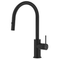 Bella Vista Mica Gooseneck Pull Out Sink Mixer, Black image