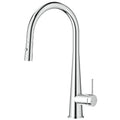 Bella Vista Mica Pull-Out Cone Gooseneck Sink Mixer, Chrome image