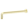 Bella Vista Mica 450mm Curved Wall Shower Arm, French Gold image