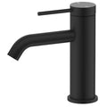 Bella Vista Mica Basin Mixer Curved Spout - Black image