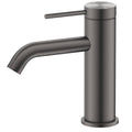 Bella Vista Mica Basin Mixer Curved Spout - Gun Metal