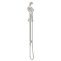 Bella Vista Mica Fluted Shower Rail - Inbuilt Inlet, Brushed Nickel image