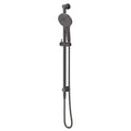 Bella Vista Mica Fluted Shower Rail - Inbuilt Inlet, Gun Metal image