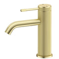 Bella Vista Mica Fluted Basin Mixer, French Gold image
