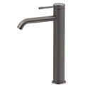 Bella Vista Mica Fluted Tall Basin Mixer, Gun Metal image