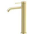 Bella Vista Mica Fluted Tall Basin Mixer, French Gold image