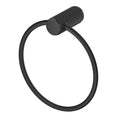 Bella Vista Mica Fluted Towel Ring, Black image