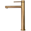 Bella Vista LVB Mica Tall Basin Mixer - Straight Spout, Living Brass image